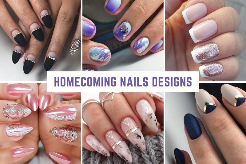 Homecoming Nails Designs