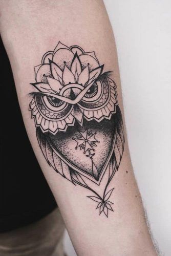 Geometric Shapes Owl Design