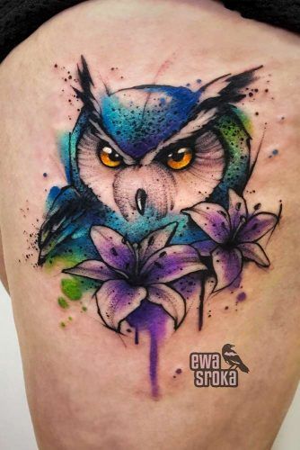 Cute And Colorful Own Tattoo Design With Flowers