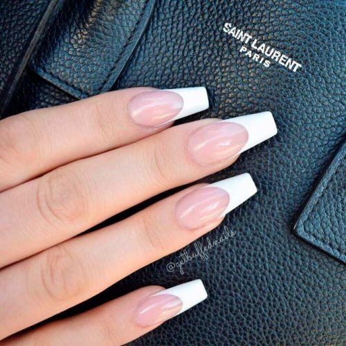 43 Stunning White Coffin Nails Designs Glamivibe