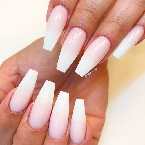 Ombre French Fade Nails Design