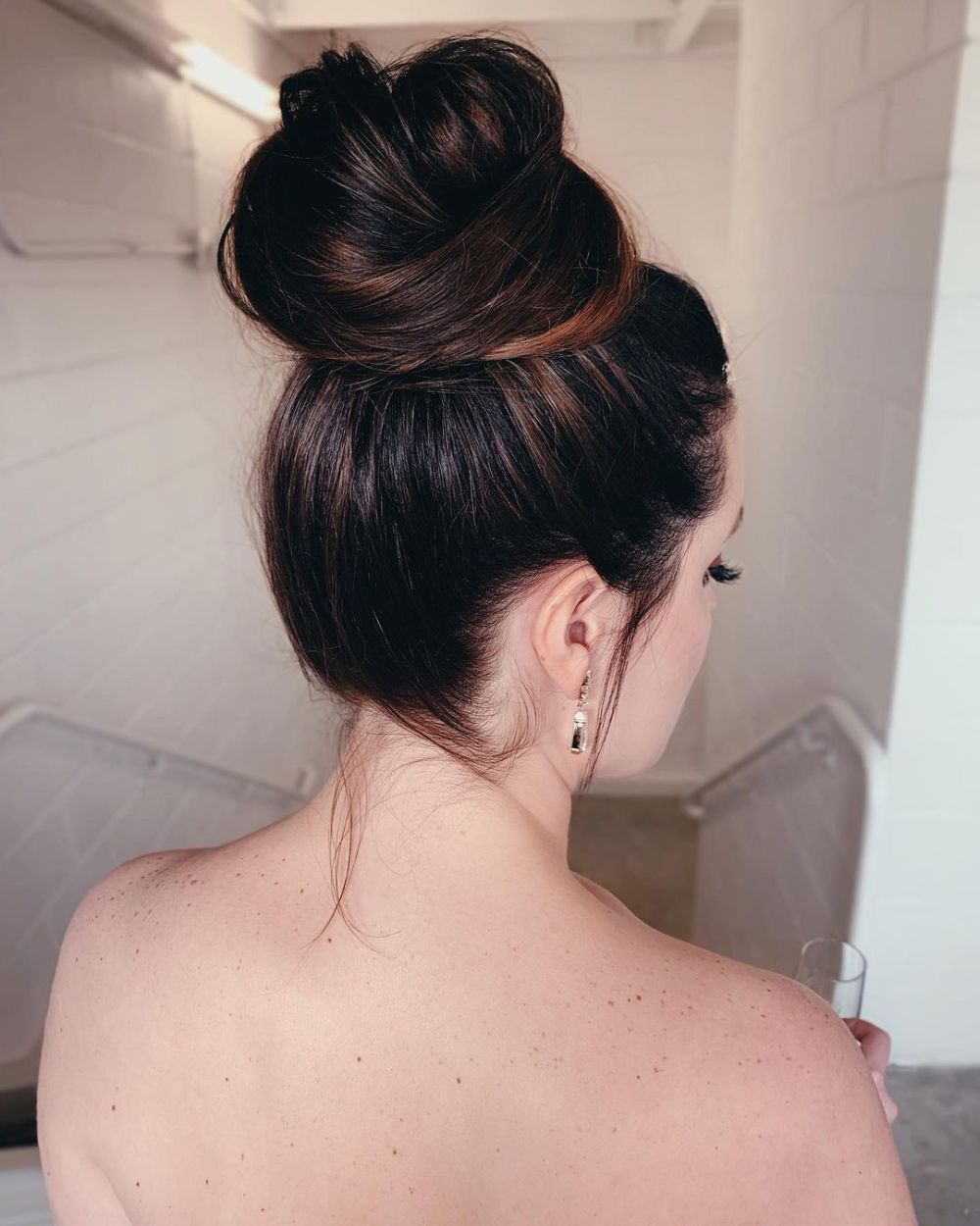 Thanksgiving hairstyles imperfect ballerina bun