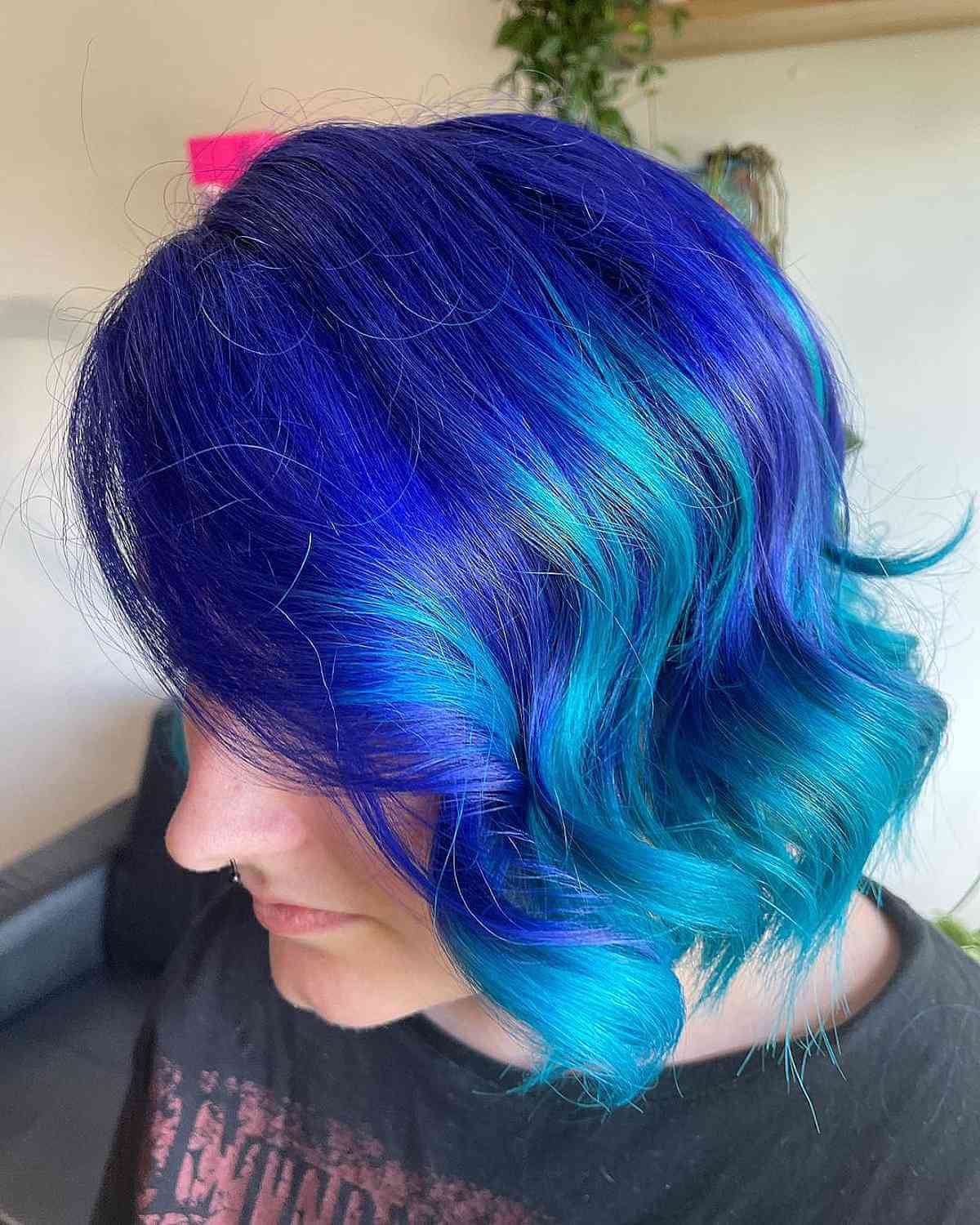 Anime Blue Ombre Hair Color